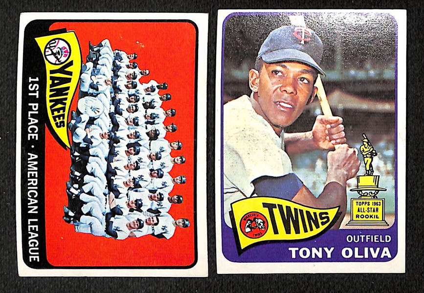 Lot of Approximately (400) 1965 Topps Baseball Cards w/ Don Drysdale