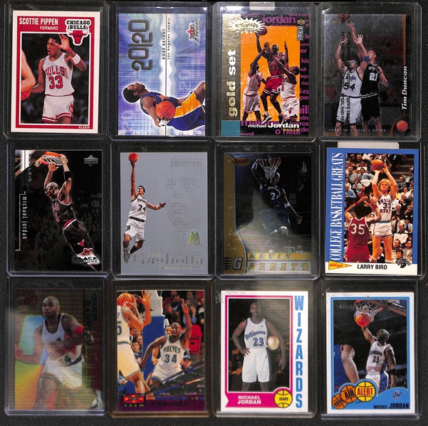 Lot of 500+ Basketball Cards w. Inserts & Michael Jordan Cards