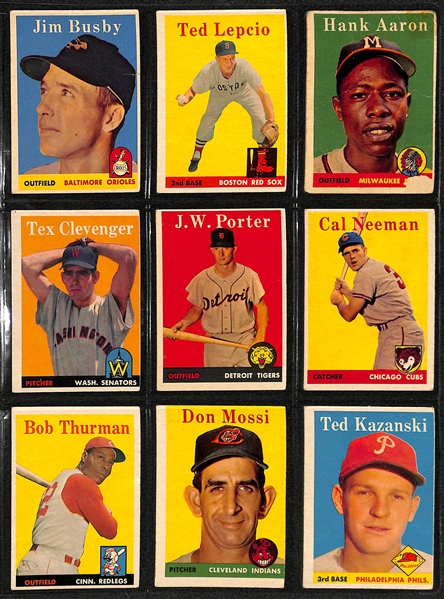 1958 Topps Baseball Complete Card Set
