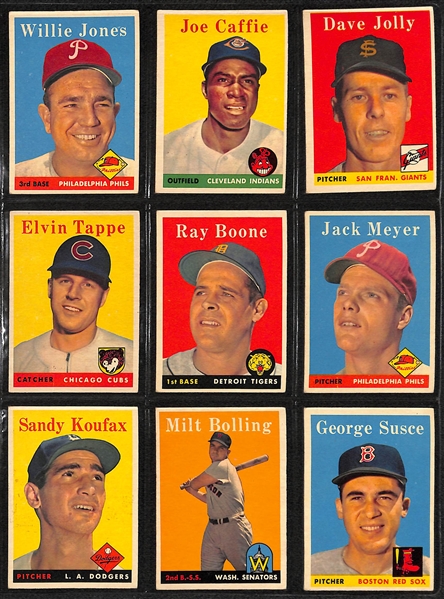1958 Topps Baseball Complete Card Set