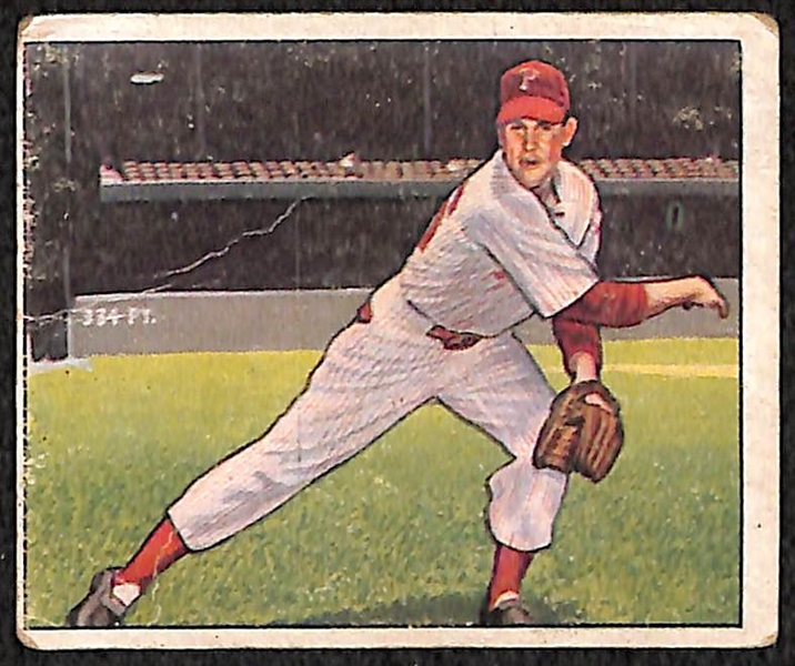 Lot of 2 - 1950 Bowman Baseball Richie Ashburn & Robin Roberts
