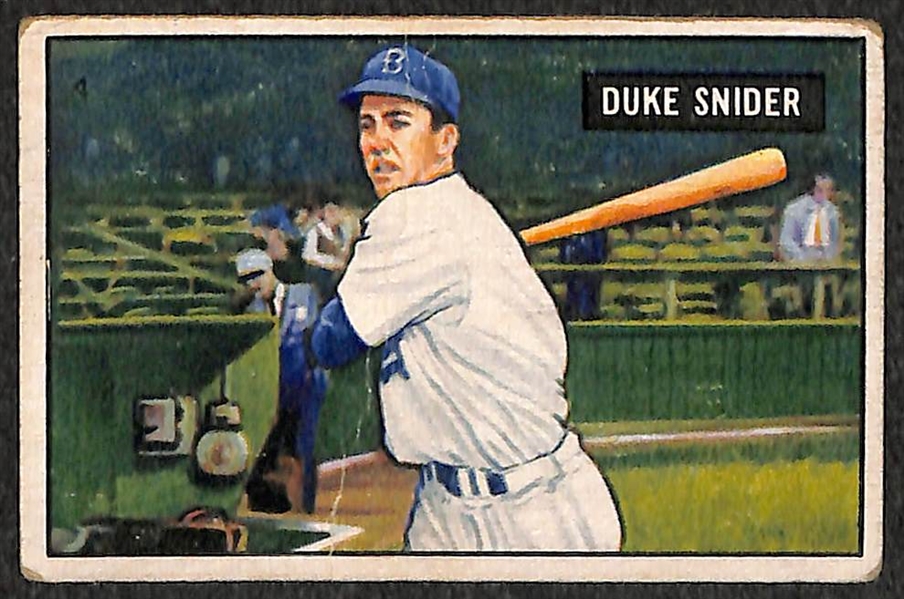 1950 Bowman Gil Hodges & 1951 Bowman Duke Snider
