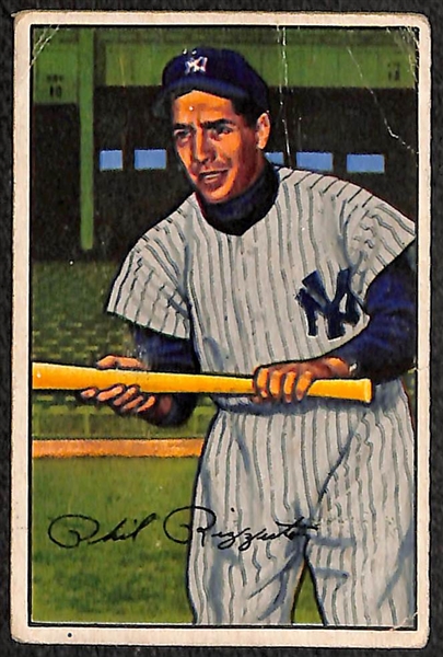 Lot of 3 - 1952 Bowman Baseball Cards - Ashburn, Reese, & Rizzuto