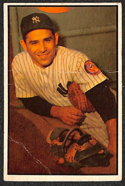 Lot of 2 - 1953 Bowman Baseball Cards - Yogi Berra & Phil Rizzuto