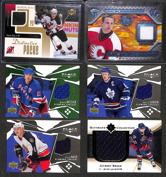 Lot of Over (50) Hockey Certified Autograph or Jersey Relic Cards (Inc. a Bob Clarke Ice Scripts Card)
