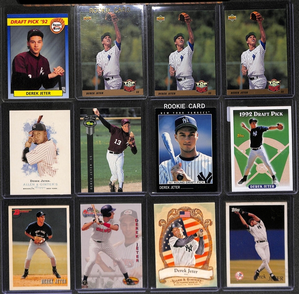 Lot of Over (150) Derek Jeter Cards - Including Rookies, Inserts, and Short Print Cards!