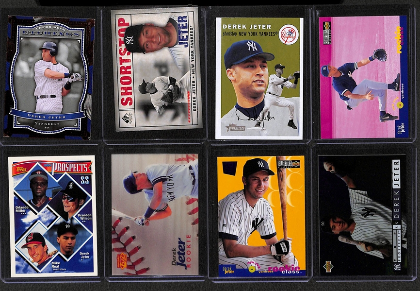 Lot of Over (150) Derek Jeter Cards - Including Rookies, Inserts, and Short Print Cards!