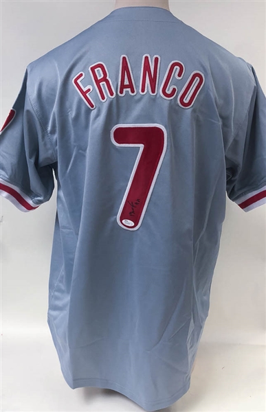 Miakel Franco Signed Philadelphia Phillies Jersey - JSA