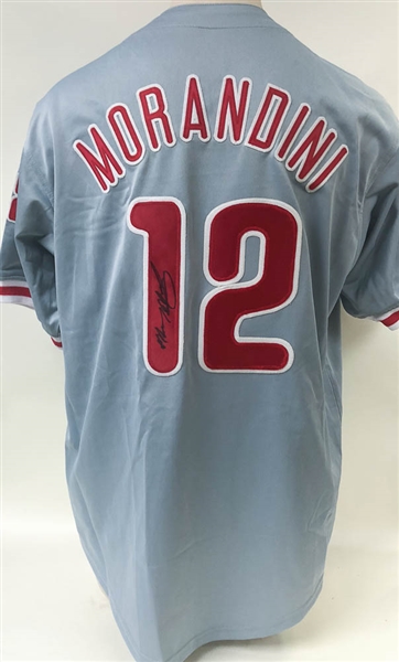 Mickey Morandini Signed Phillies Jersey 