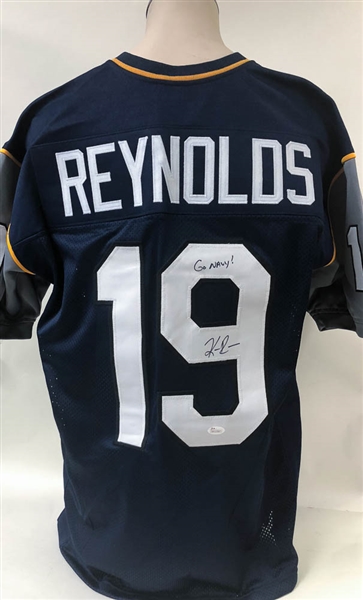 Keenan Reynolds Signed Navy Jersey - JSA