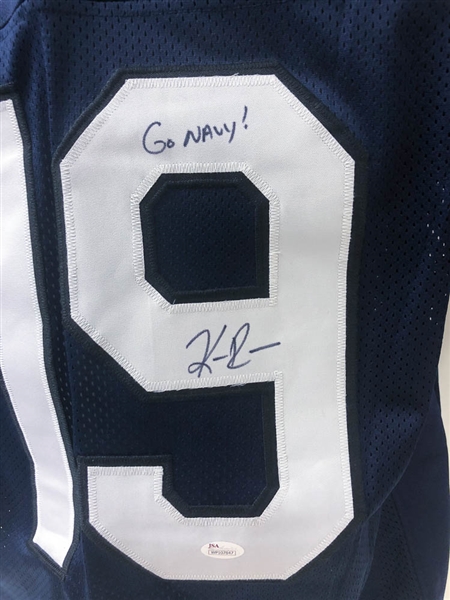 Keenan Reynolds Signed Navy Jersey - JSA