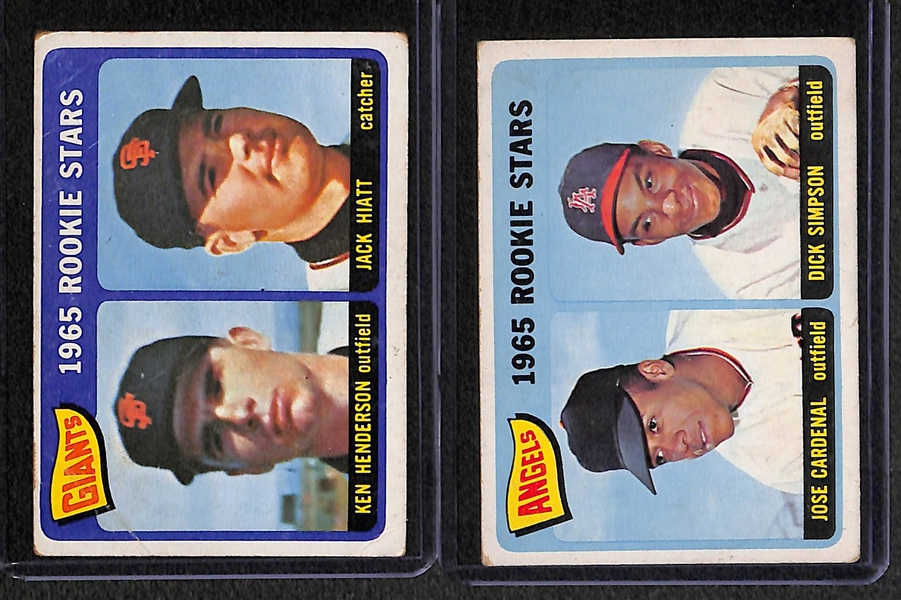 Lot of (7) Baseball Rookie Cards from 1959 to 1966 w/ Jim Palmer and Dick Allen