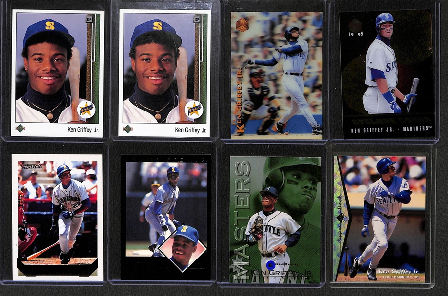 Lot of Over (70) Ken Griffey Jr. Cards w/ (2) 1989 Upper Deck Rookies!