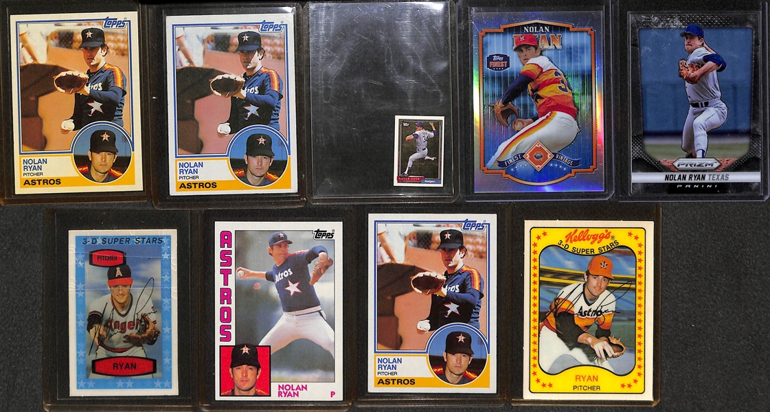 Lot of Over (400) Nolan Ryan Cards From 1975 to Present - Mostly 1980s-2000s