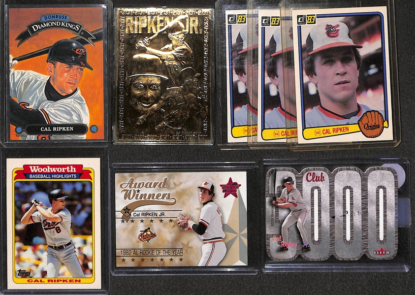 Lot of Over (200) Cal Ripken Cards From 1982 to Present - Includes (5) Rookies