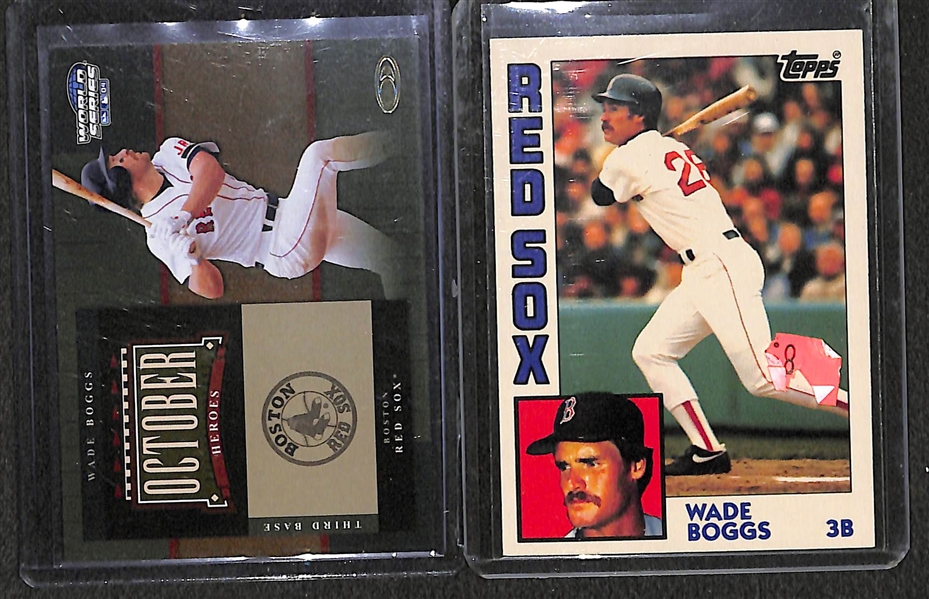 Lot of Over (90) Wade Boggs Cards w/ 12 Rookies
