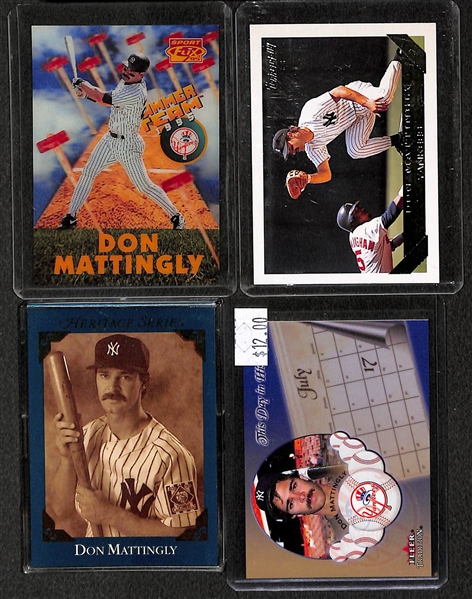 Lot of Over (115) Don Mattingly Cards w/ 6 Rookies (Including a 1984 Donruss Rookie)
