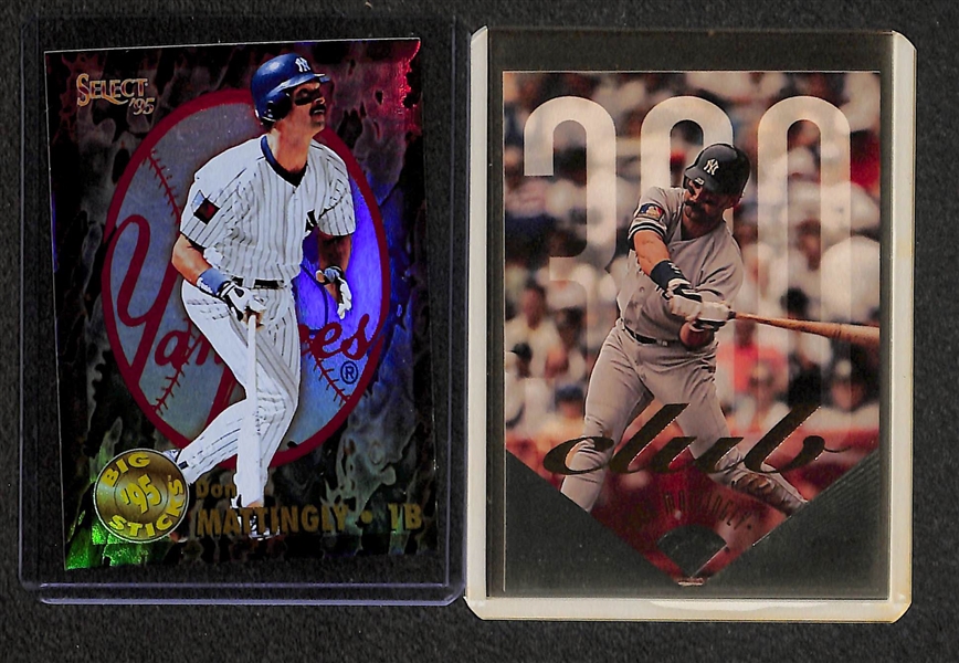 Lot of Over (115) Don Mattingly Cards w/ 6 Rookies (Including a 1984 Donruss Rookie)