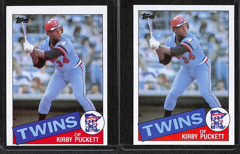 Lot of Over (34) Kirby Puckett Cards w/ 12 Rookies