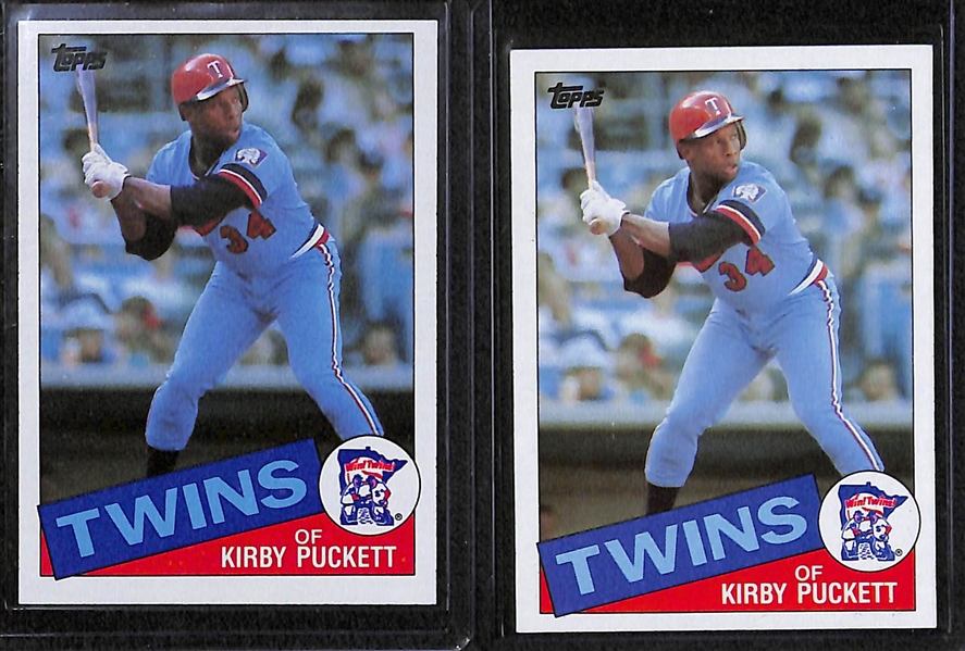 Lot of Over (34) Kirby Puckett Cards w/ 12 Rookies