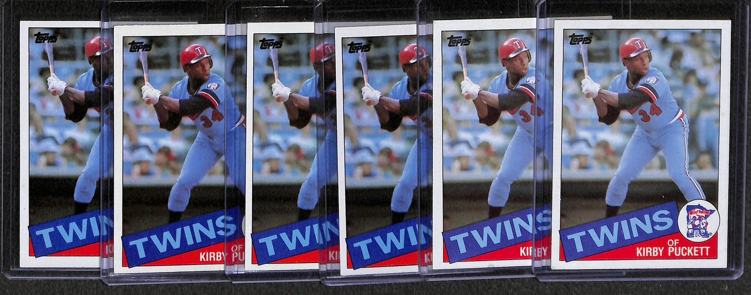 Lot of Over (34) Kirby Puckett Cards w/ 12 Rookies