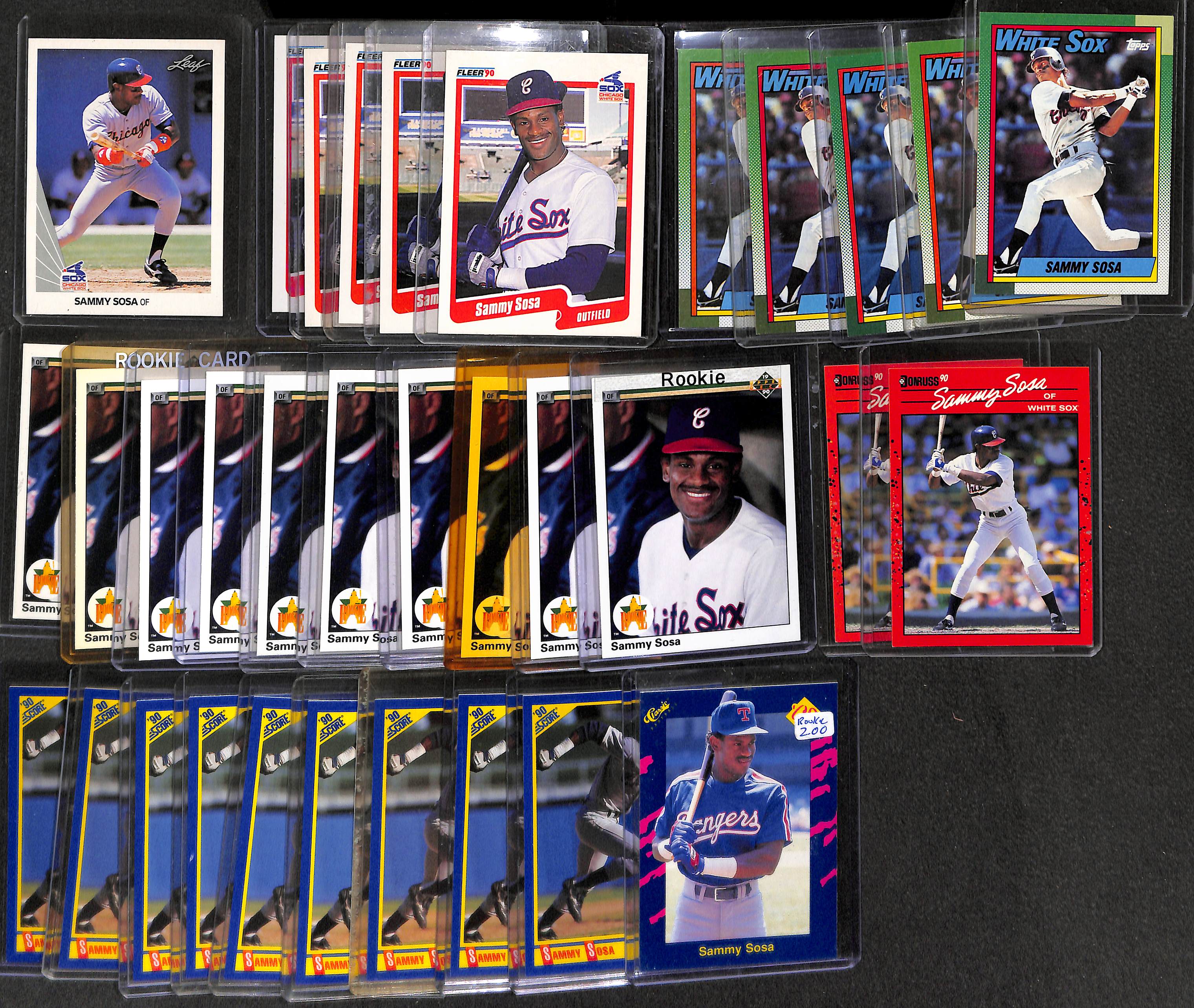 Lot Detail Lot of Over (250) Sammy Sosa Cards w/ 33 Rookies (Inc