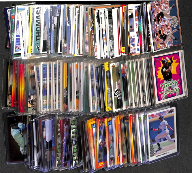 Lot of Over (230) Frank Thomas Cards w/ 15 Rookies & Many Inserts