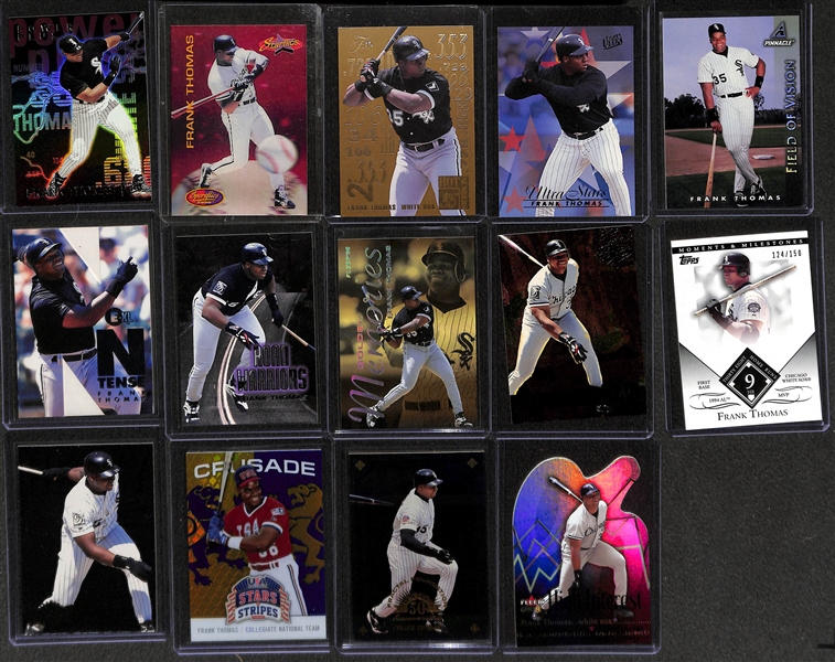 Lot of Over (230) Frank Thomas Cards w/ 15 Rookies & Many Inserts
