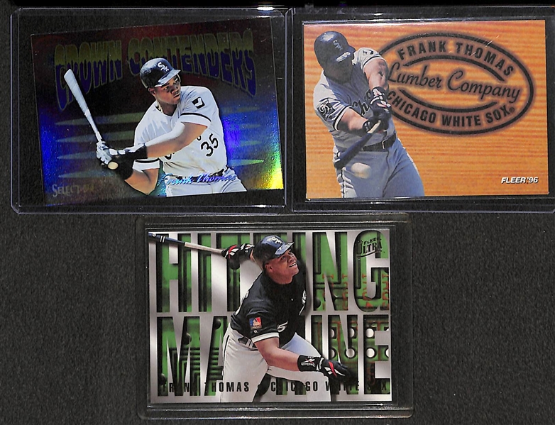 Lot of Over (230) Frank Thomas Cards w/ 15 Rookies & Many Inserts