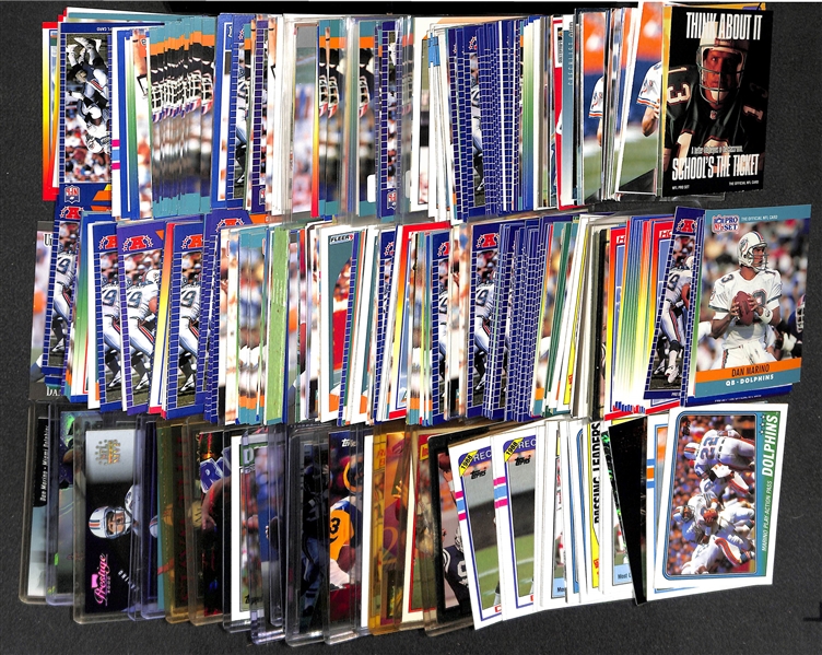 Lot of Over (400) Dan Marino Cards - 1980s-2000s w/ Inserts and Numbered Cards
