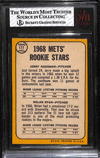 1968 Topps Nolan Ryan Rookie Card - BVG 6