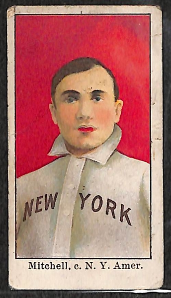 Lot of 2 1909-11 E90-1 American Caramel Baseball Cards - Fred Mitchell (NY American) & Clyde Engle