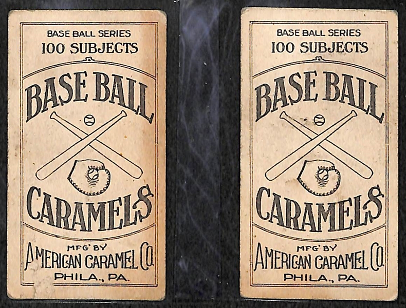 Lot of 2 1909-11 E90-1 American Caramel Baseball Cards - Fred Mitchell (NY American) & Clyde Engle