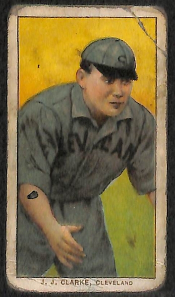 Lot of 5 1909-11 T206 Baseball Cards w. Matty McIntyre (Detroit) & Ed Willett (w. Bat)