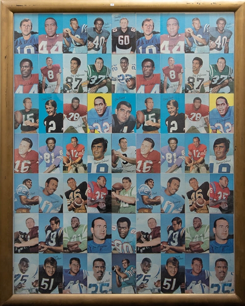 1970 Topps Super Football Uncut Proof Sheet - SCARCE!