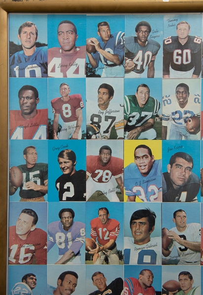 1970 Topps Super Football Uncut Proof Sheet - SCARCE!