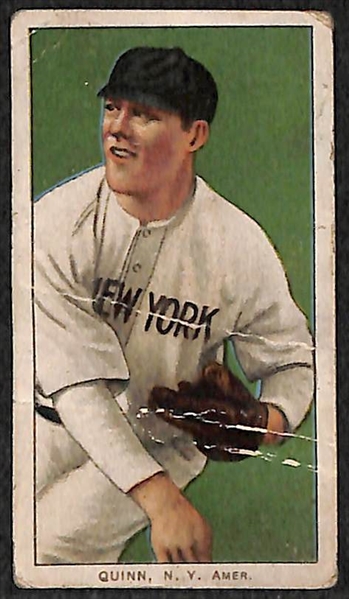 Lot of 5 1909-11 T206 Baseball Cards w. Jack Quinn & Rube Manning