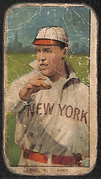 Lot of 5 1909-11 T206 Baseball Cards w. Jack Quinn & Rube Manning