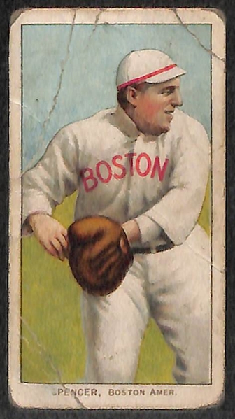 Lot of 5 1909-11 T206 Baseball Cards w. Jack Quinn & Rube Manning