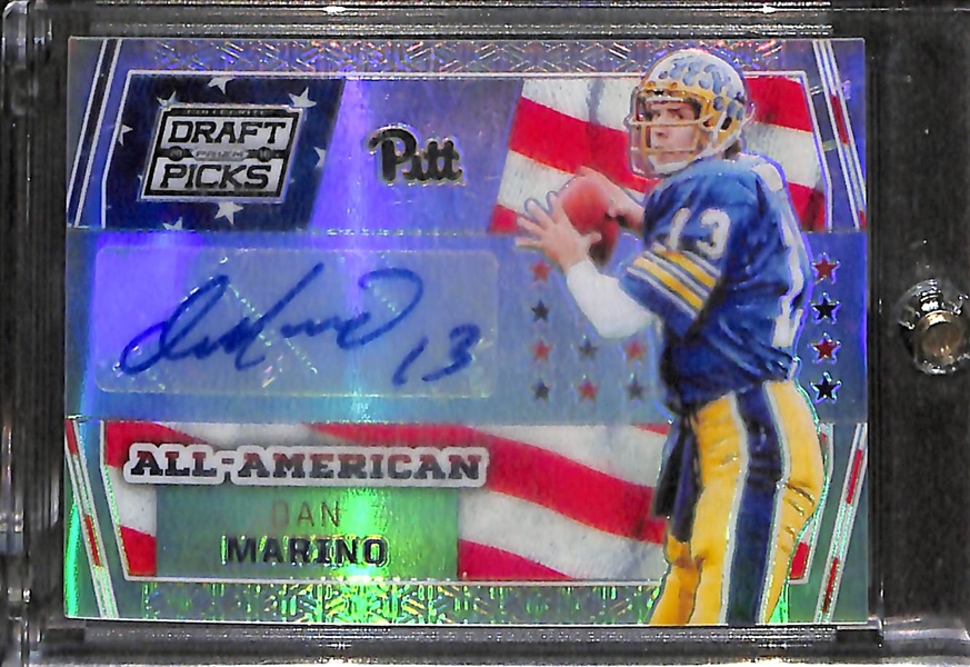 2016 Panini Prizm Draft Dan Marino 4/5 Autograph Refractor Card