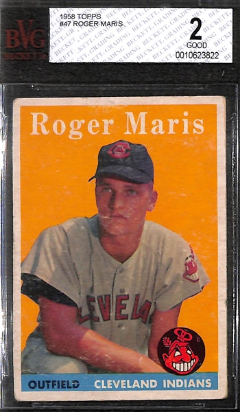1958 Topps #47 Roger Maris - BVG 2