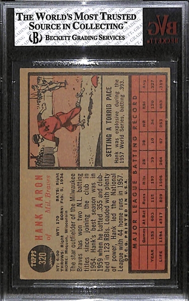 1962 Topps Hank Aaron Graded BVG 5.5