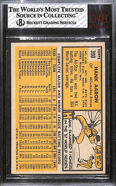 1963 Topps Hank Aaron Graded BVG 6.5