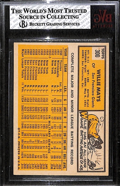 1963 Topps Willie Mays Graded BVG 6