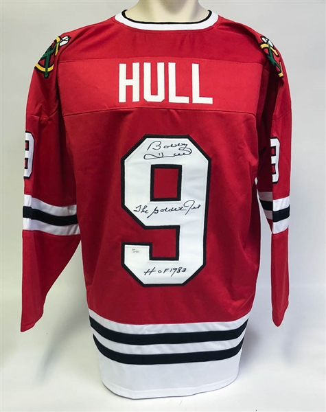 Bobby Hull Signed & Inscribed Jersey - JSA