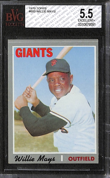 Lot of 3 - 1962 & 1963 Topps Willie Mays Cards - BVG