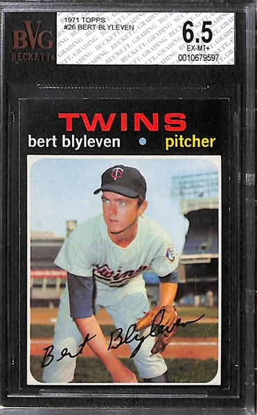 Billy Williams & Bert Blyleven Rookie Card Lot - BVG 6 & 6.5
