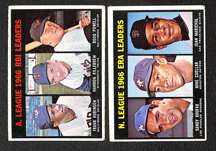 Lot of 254 Different 1967 Topps Baseball Cards w. Willie Mays