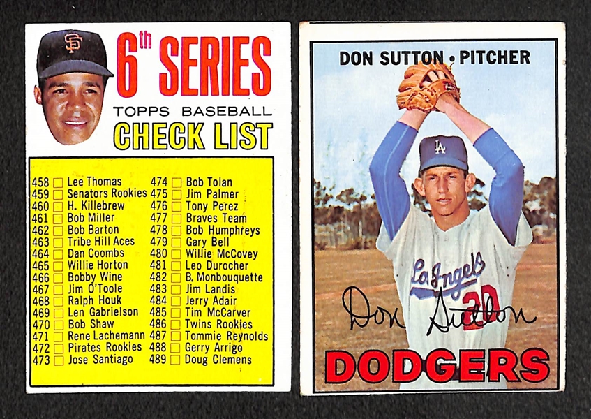 Lot of 254 Different 1967 Topps Baseball Cards w. Willie Mays