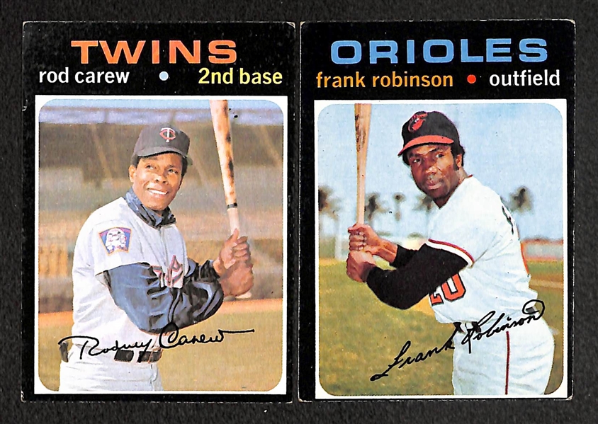 Lot of 302 Different 1971 Topps Baseball Cards w. Pete Rose